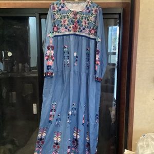 BOHO style full length dress